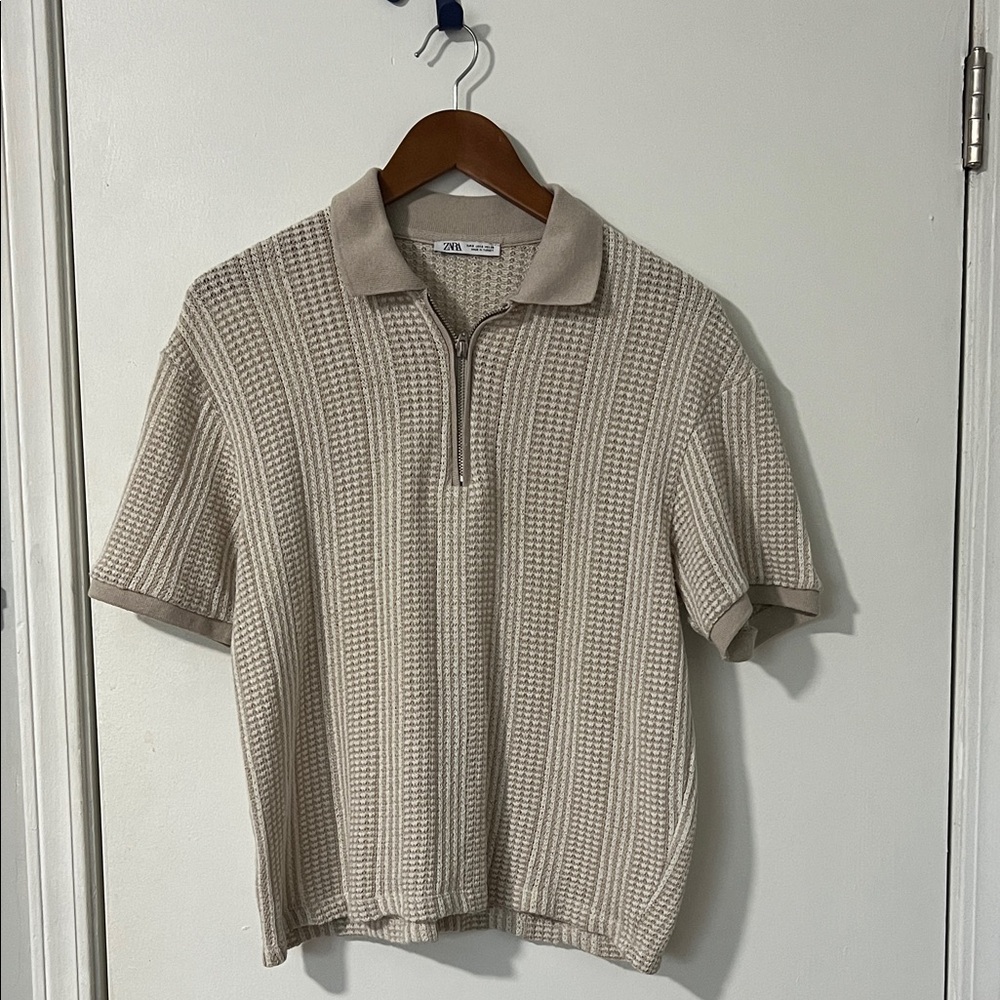Zara Kids Beige Polo Shirt